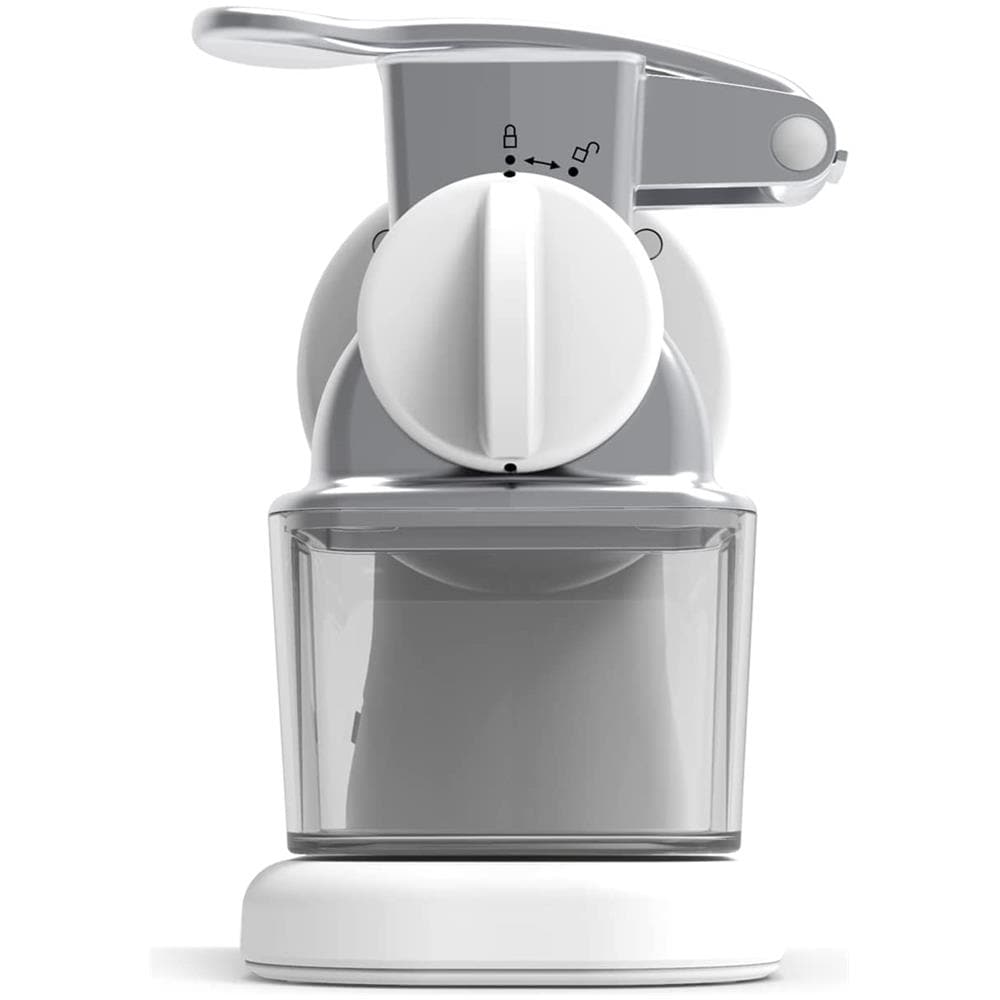 Grattugia Elettrica Robusta Junior con Rullo in Acciaio Inox Potenza 150 W Contenitore Estraibile con Coperchio Salvafreschezza Colore Bianco - Foto 5
