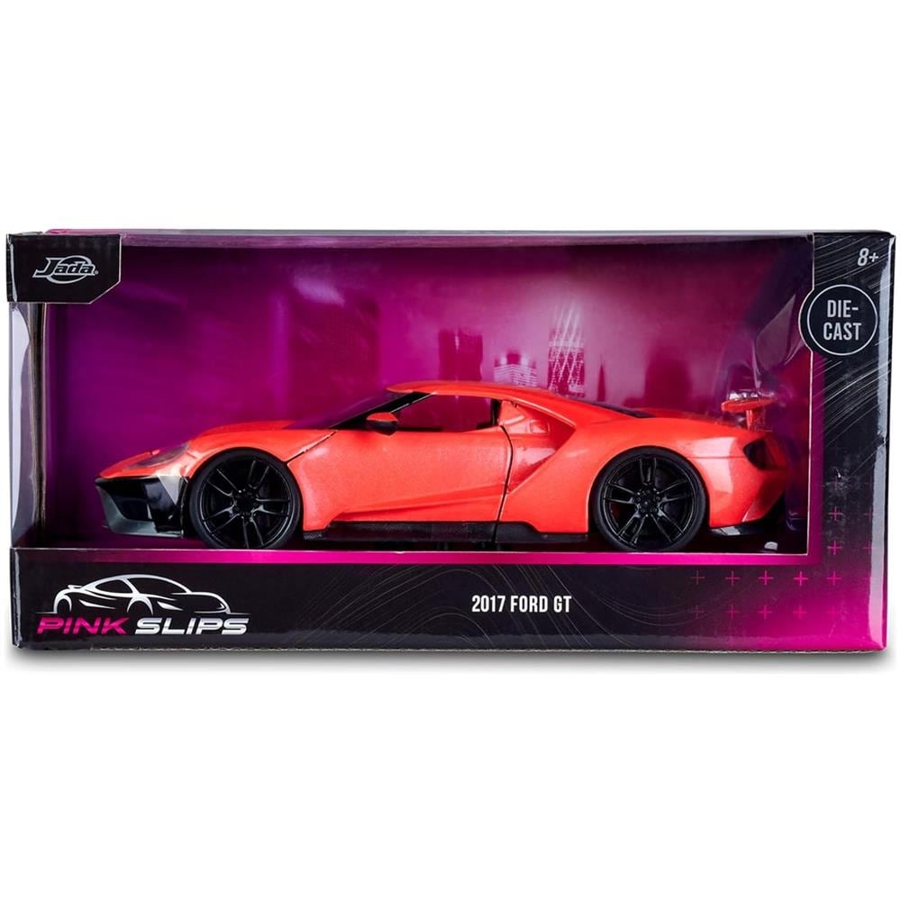 Ford Gt 2017 Red Orange Con Decorazione Gamma Pink Slips 1:24 - Foto 1