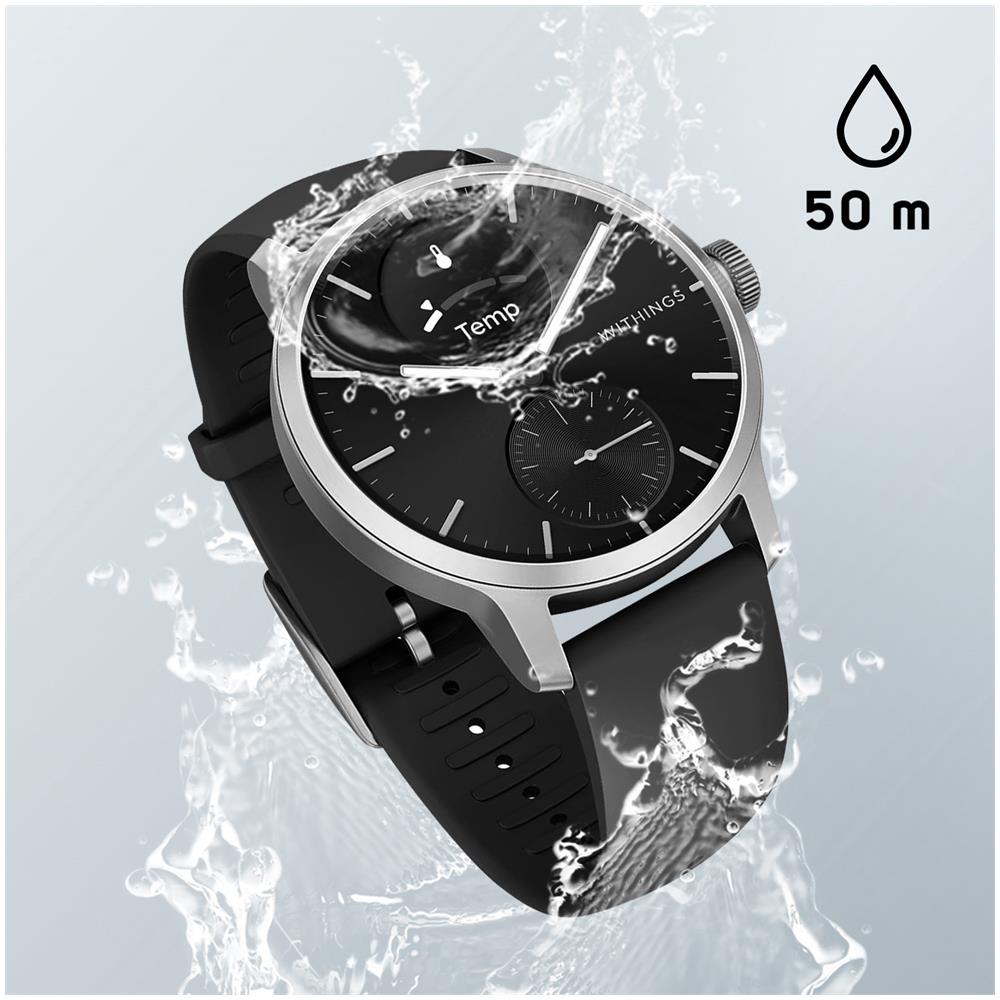 Smartwatch Scanwatch 2 42mm Elegante Con Sensori All'avanguardia, Nero / Argento - Foto 2
