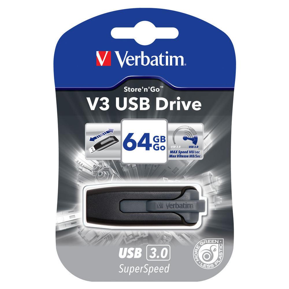 Chiavetta USB Store n Go V3 64 GB Interfaccia USB 3.0 Colore Nero / Grigio - Foto 2