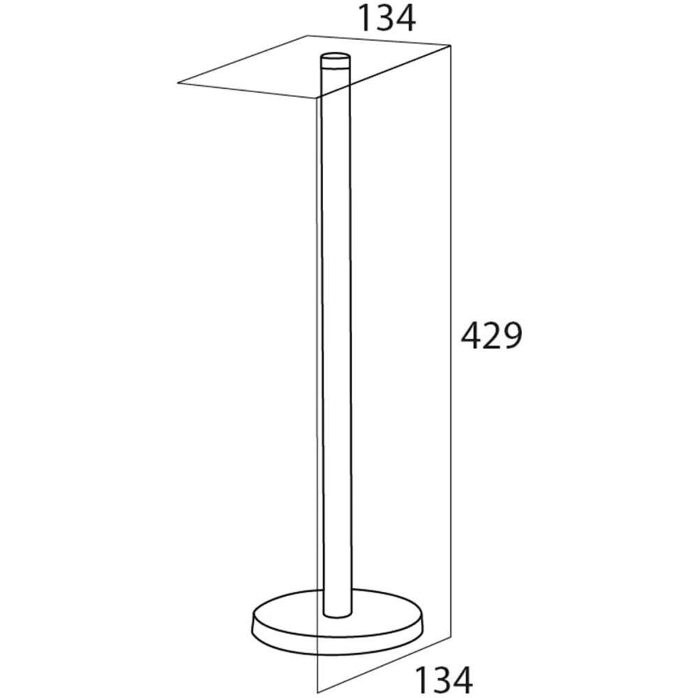 Porta Rotolo Carta Igienica Argento 13,4x13,4 Cm 446420946 - Foto 6