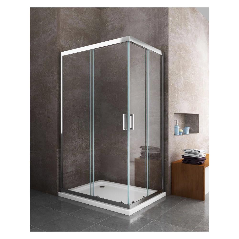 Box Doccia Angolare, Scorrevole, Vetro Easy-clean, 80 X 130 Cm - Foto 3