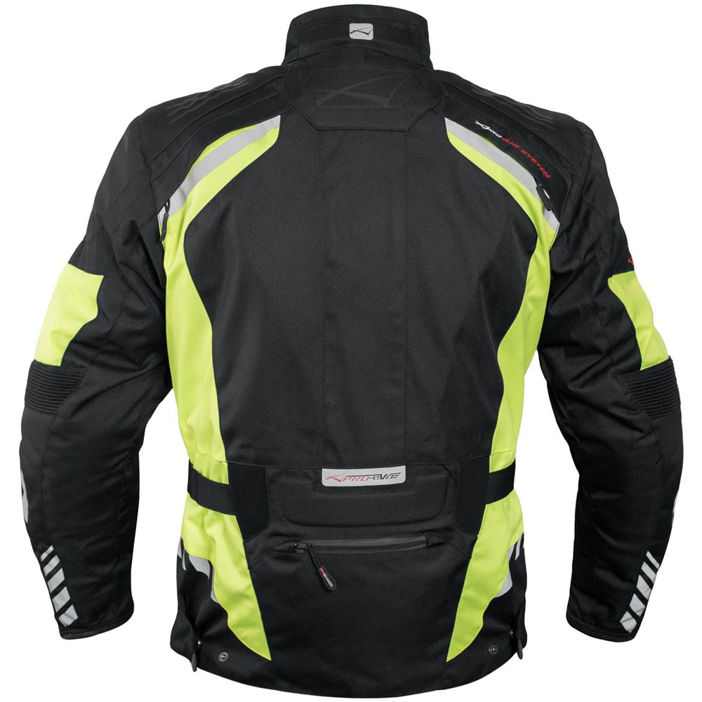 Giacca Moto 3 Strati Termica Impermeabile Sfoderabile Protezioni Ce Fluo Xl - Foto 2
