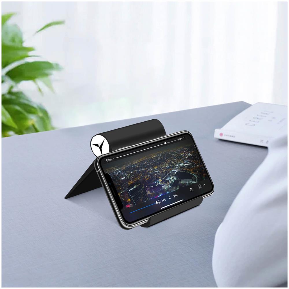 Supporto Da Scrivania Per Tablet / Telefono Multiposizione Pieghevole Nero - Foto 2
