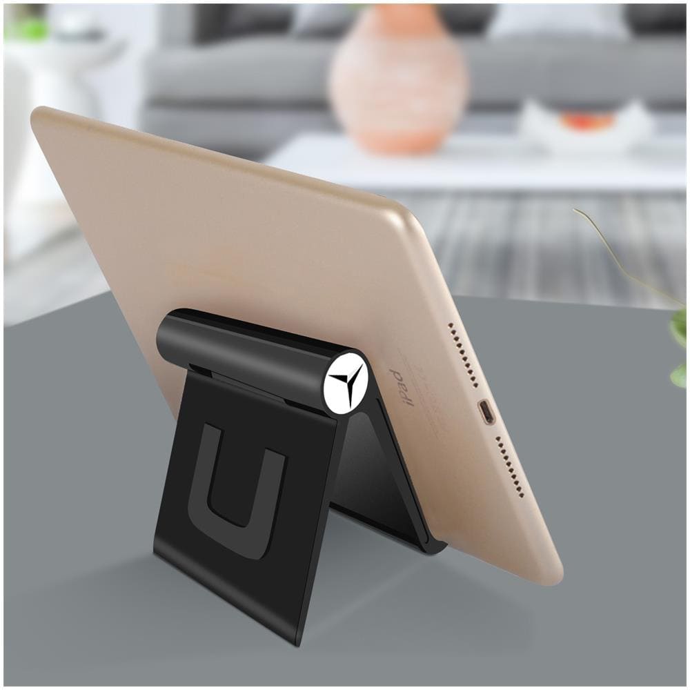 Supporto Da Scrivania Per Tablet / Telefono Multiposizione Pieghevole Nero - Foto 5