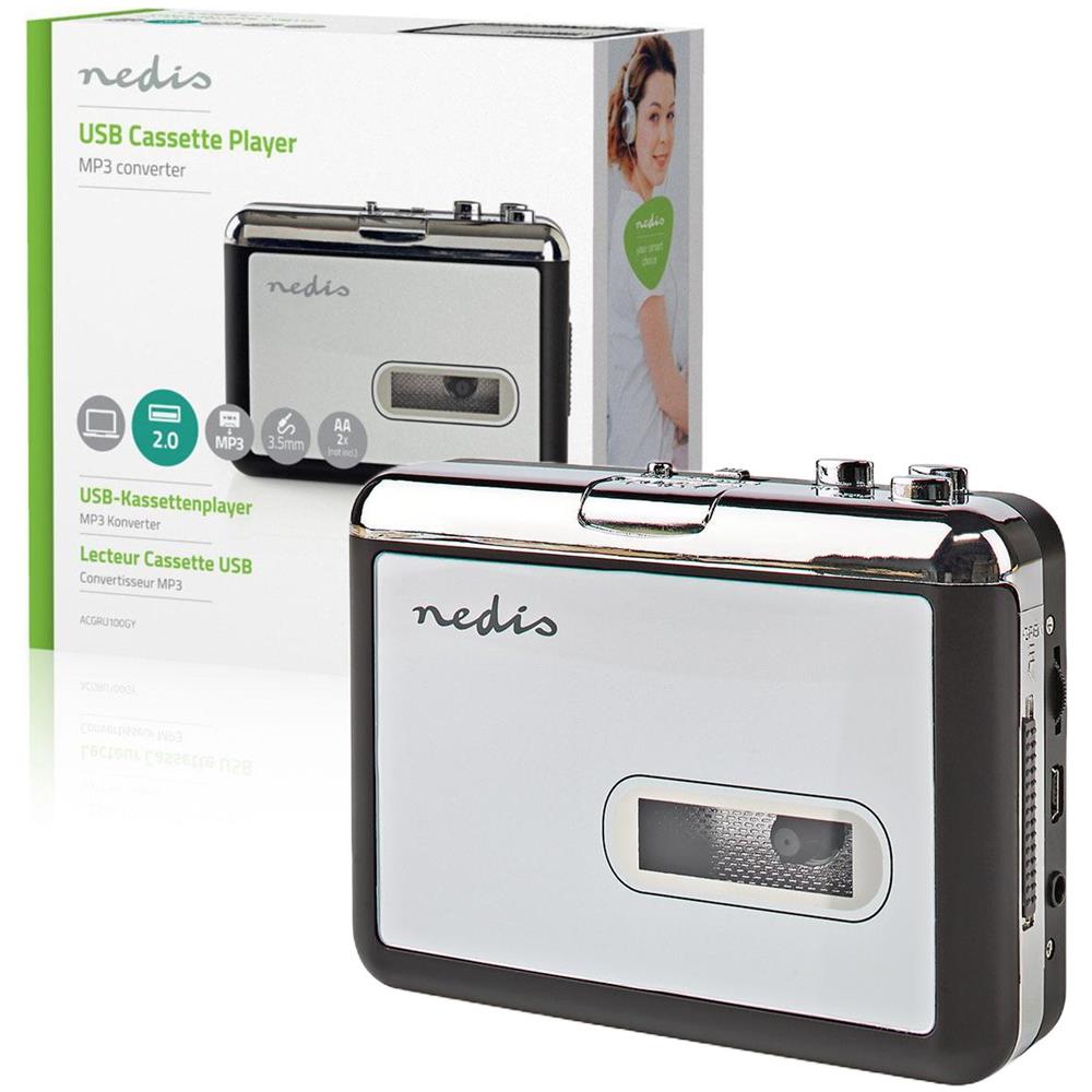 Acgru100gy Convertitore Cassetta Mp3-usb Portatile Con Cavo Usb E Software - Foto 6