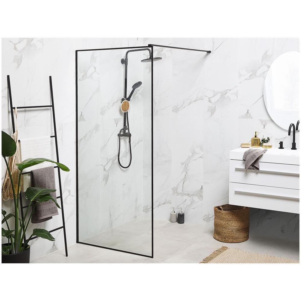 Paradoccia In Vetro Temperato 100 X 190 Cm Nero Waspam - Foto 2