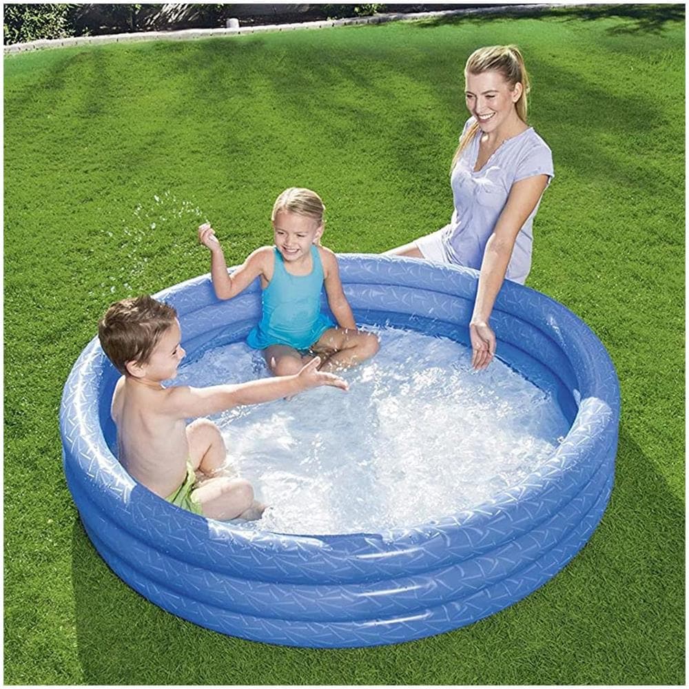 Piscina Rotonda 152cm Gonfiabile Fuoriterra Bambini Giardino 3 Anelli Colori Ass - Foto 5