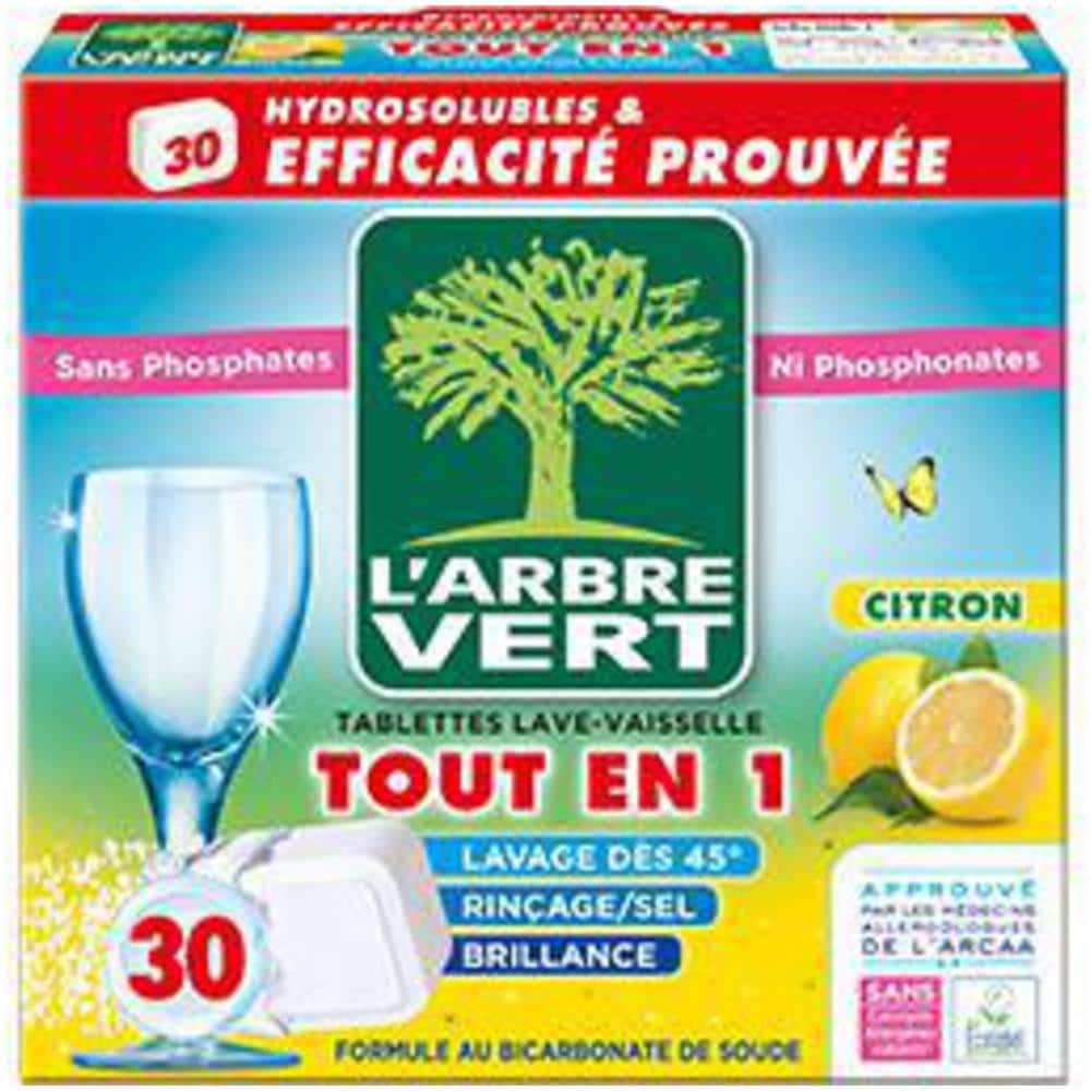 Tablettes Lave Vaisselle Tout En 1 Citron Les 30 Tablettes De 18,25g - Foto 1
