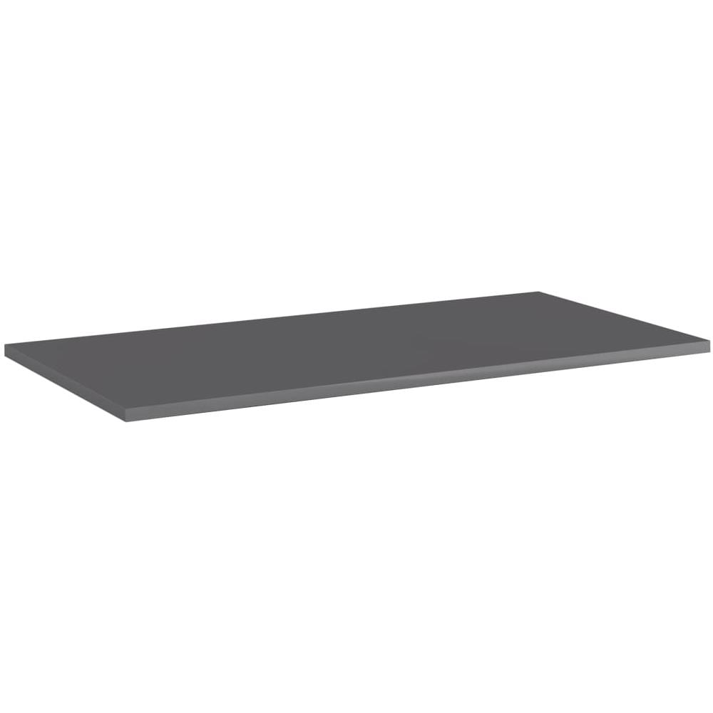 Ripiani per Libreria 8pz Grigio Lucido 80x40x1,5cm Multistrato - Foto 3
