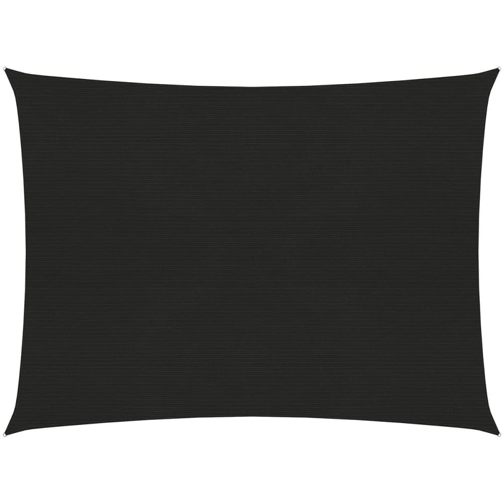 Vela Parasole 160 g / m² Nera 3x4 m in HDPE - Foto 1