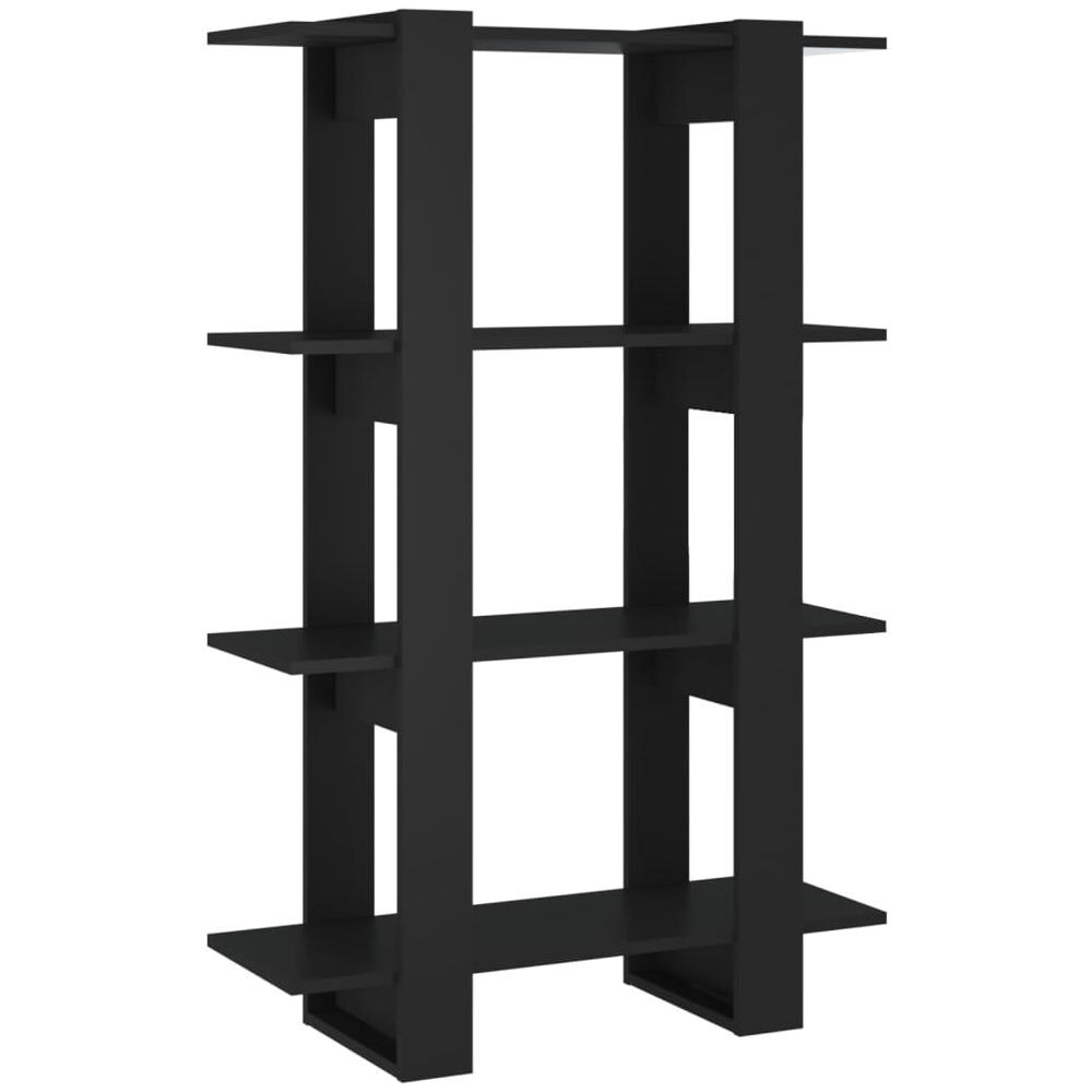 Libreria / divisorio Nero 80x30x123,5 Cm - Foto 2