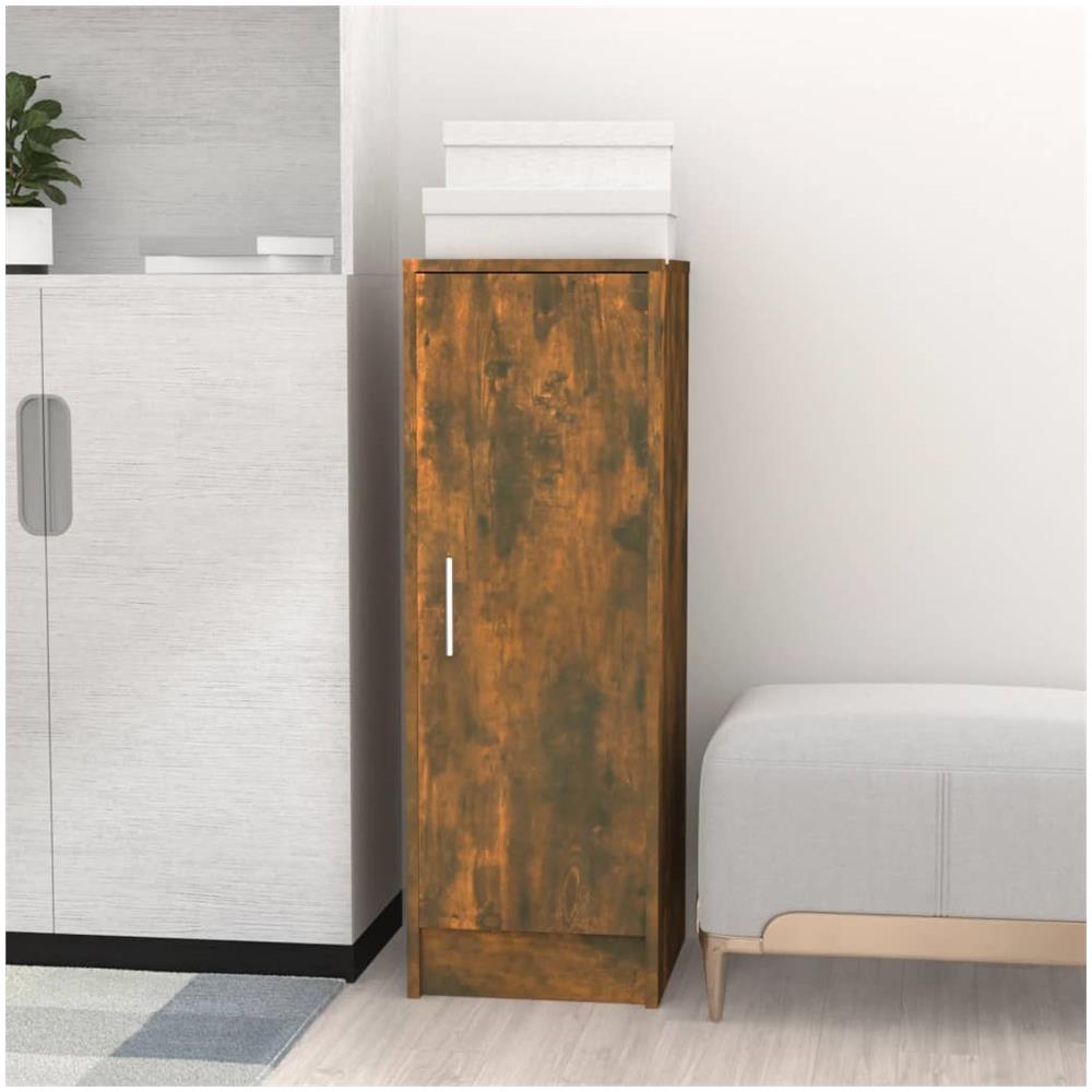 Scarpiera Rovere Fumo 32x35x92 Cm In Legno Multistrato - Foto 5