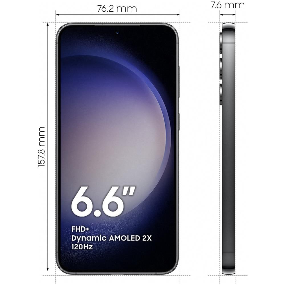 Galaxy S23 Plus 5G 256GB 8GB RAM Dual Sim Display 6.6" AMOLED Slot Nano SD Fotocamera 50 Mpx Android Colore Nero - Foto 3