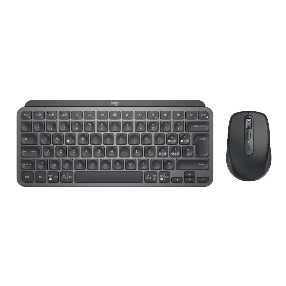 Kit Tastiera e Mouse Bluetooth MX Keys Mini Colore Nero (Layout Italiano) - Foto 1