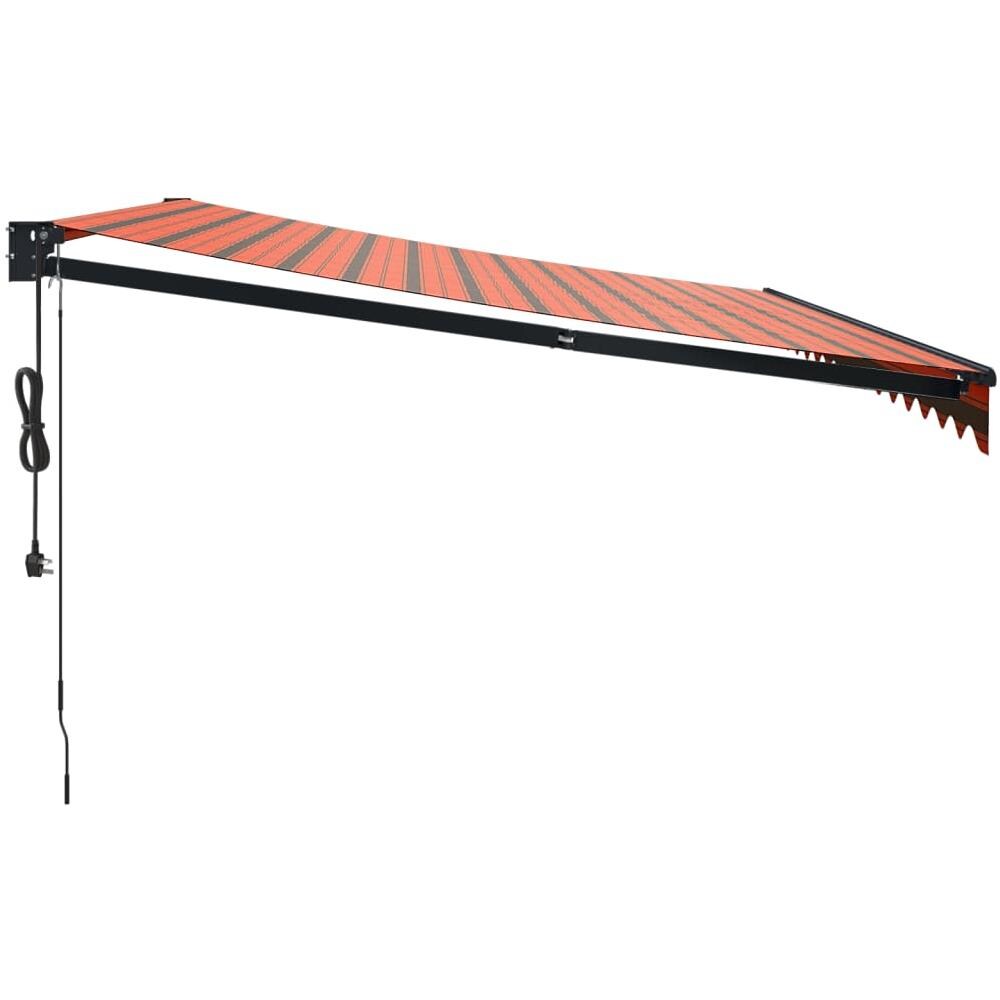 Tenda Sole Automatica Retrattile Arancione e Marrone 4,5x3 m - Foto 8