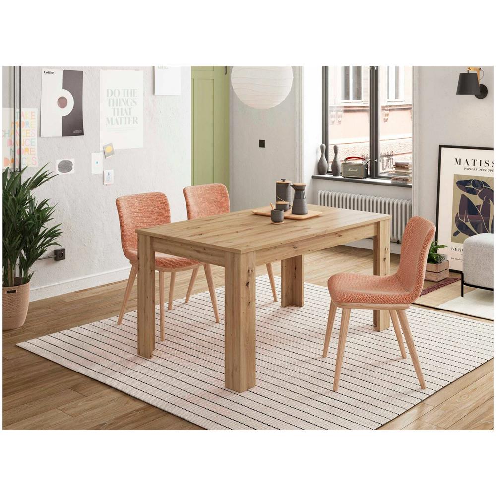 Tavolo da pranzo estensibile per 4/6 persone con 1 anta - 110/140 x 80 x 76 cm - Legno MDF - per cucina e soggiorno - Colore bianco | Leroy Merlin