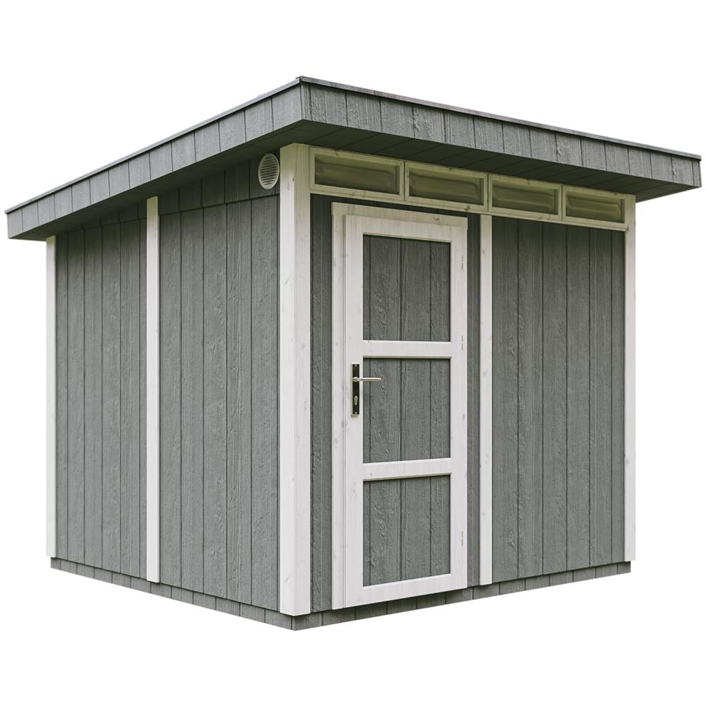 Casetta da giardino con pannelli in legno Lp Smartside 5,9 m² con pavimento e piastrelle bituminose - L161x294x239 cm - M903 - Cavern Steel - Foto 1