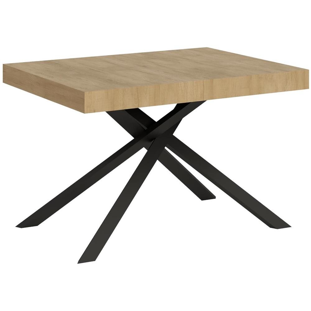 Tavolo allungabile 90x120/224 cm Karida quercia natura gambe antracite - Foto 1