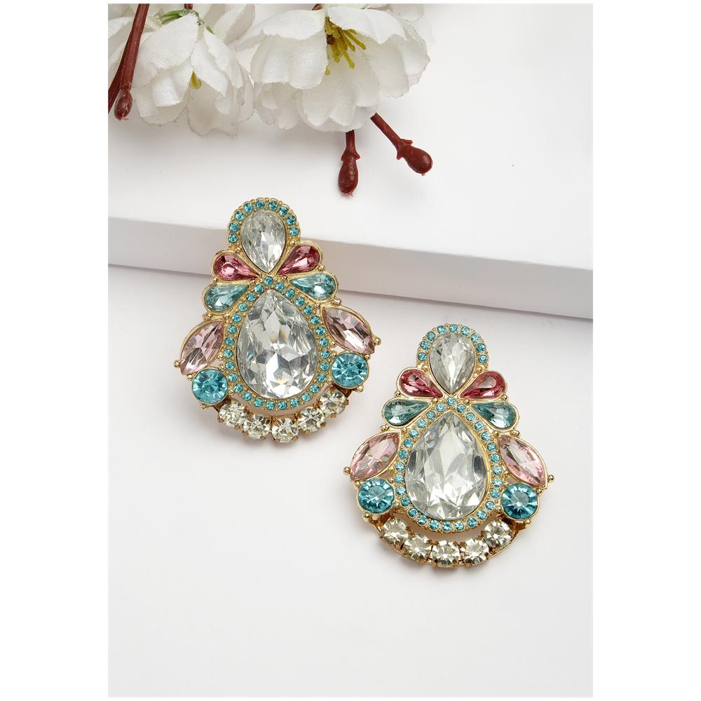 Orecchini a Bottone Iconici con Cristalli Collezione Diva - Foto 2