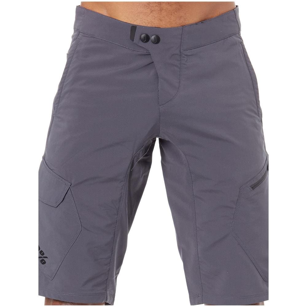 Pantaloni Corti Mtb Ridecamp Grigio (32 Vita = Eu 48, Grigio) - Foto 4
