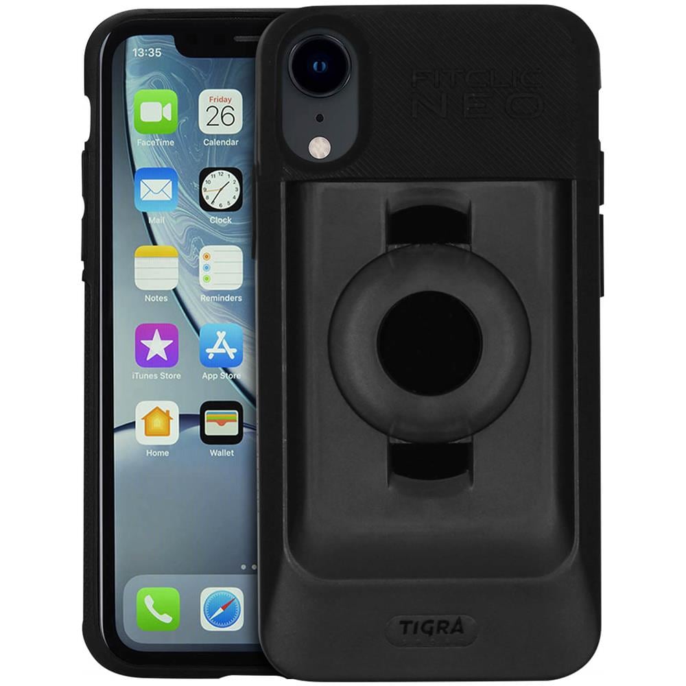Cover Iphone Xr Semi-rigida Magnetico / meccanico Fitclic Neo Nero - Foto 5