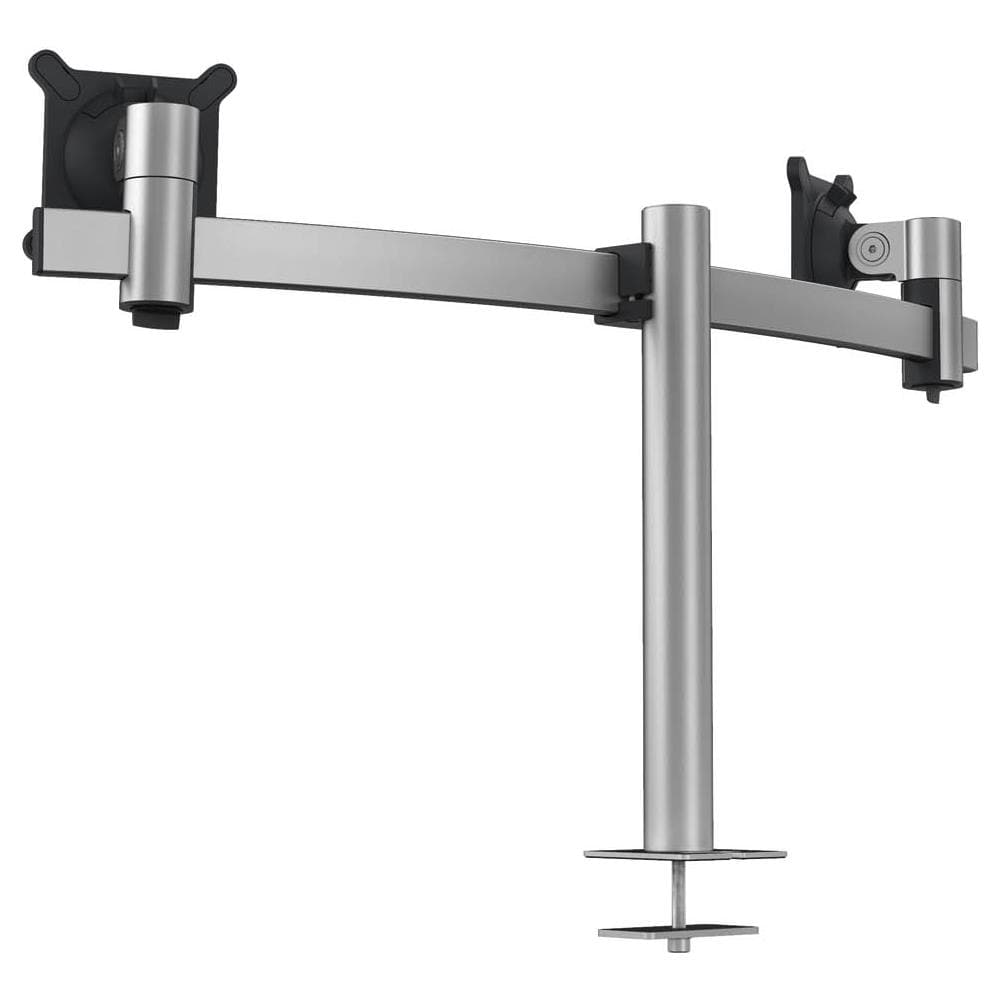 Supporto per monitor VESA Dual USB regolabile - CTA Spring Mount Enclosure per monitor 23 24 28 32 35 pollici - Altezza regolabile e flessibile - Morsetto e occhiello base - Rosso - (ADD-GSMAR