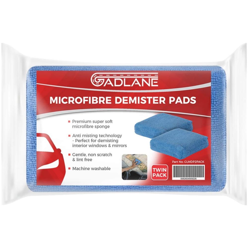 Finestra Microfibra Assorbente Auto Disappannamento Pad Parabrezza Specchi Vetro Microfibra Spugna Di Pulizia Fendinebbia Remover Pads (pacchetto Di 2) - Foto 2
