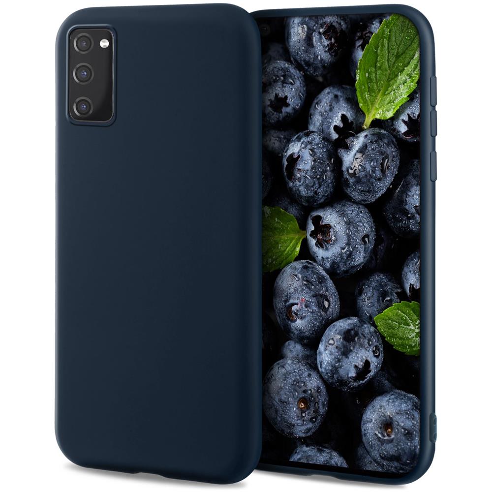 Lifestyle. Cover Per Samsung S20 Fe, Blu Notte - Custodia In Silicone Liquido Con Finitura Opaca E Fodera Morbida In Microfibra - Foto 1