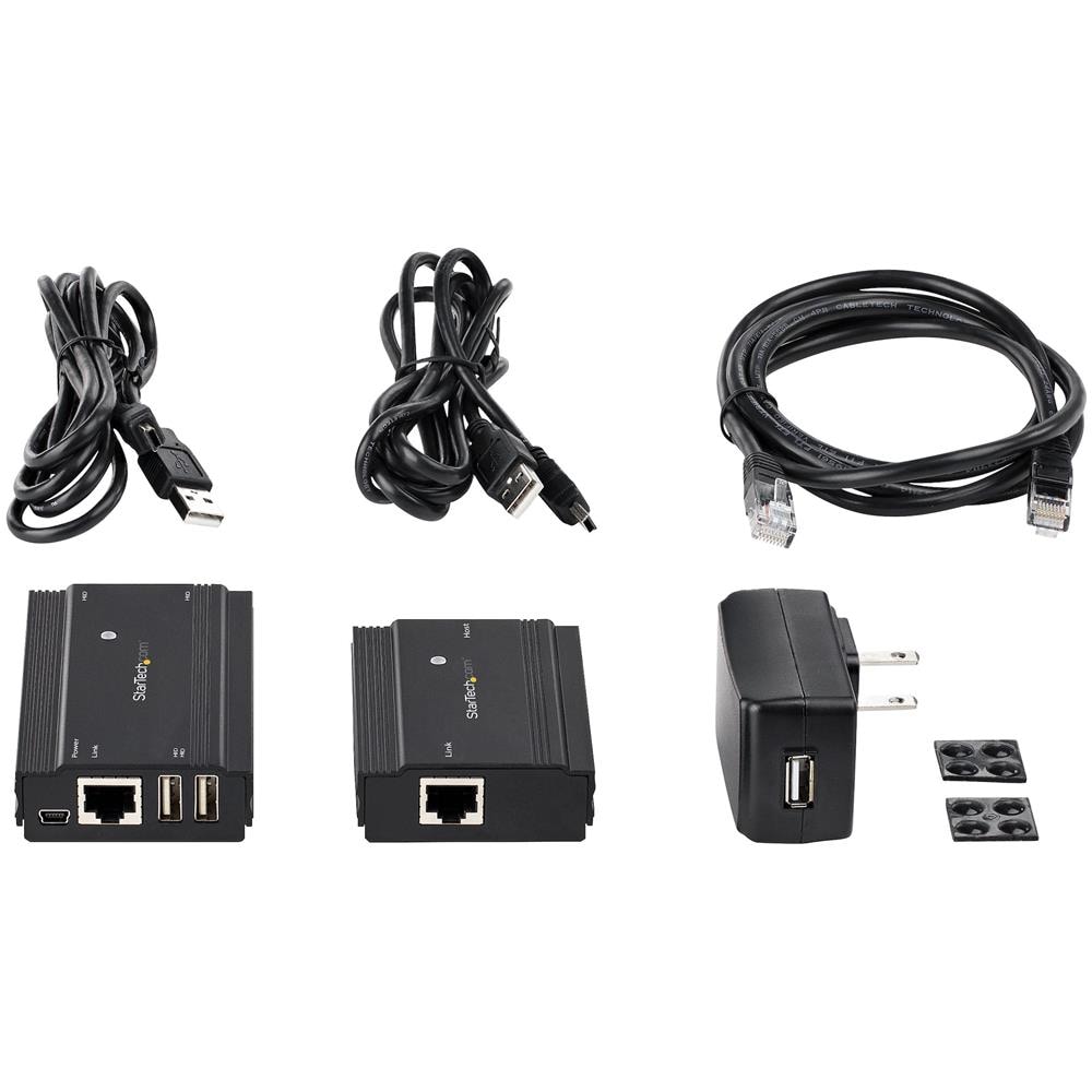 Extender USB 2.0 a 4 porte - Estensore Ethernet USB 2.0 multiporta via CAT5 CAT6 100m - USB Extender Hub via Lan compatibile RJ45 - Kit Prolunga USB 2.0 alimentato - 480 Mbps - Foto 7