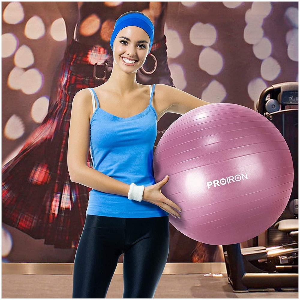 Palla Per Esercizi Yoga Balance Ball, Diametro: 55 Cm, Spessore: 2 Mm, Rosso, Pvc - Foto 24