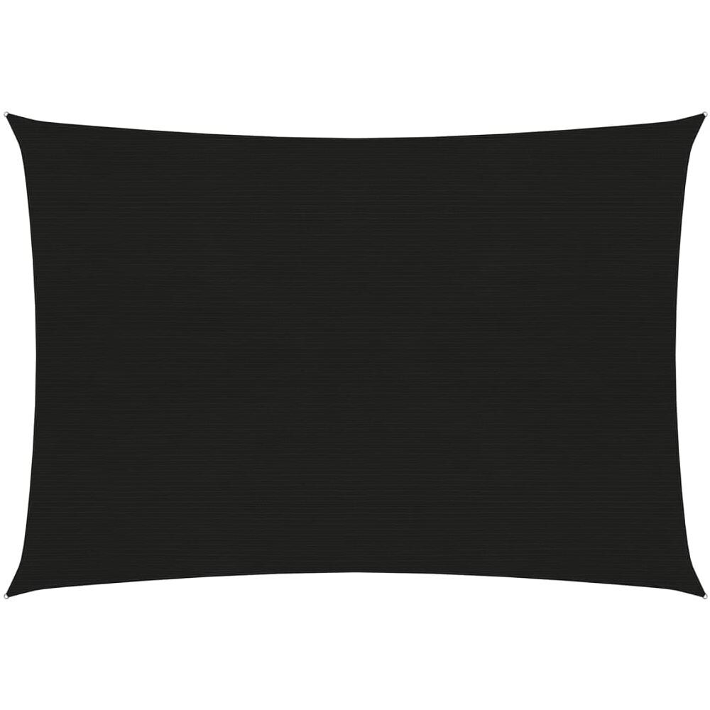 Vela Parasole 160 g / m² Nera 2,5x3,5 m in HDPE - Foto 1