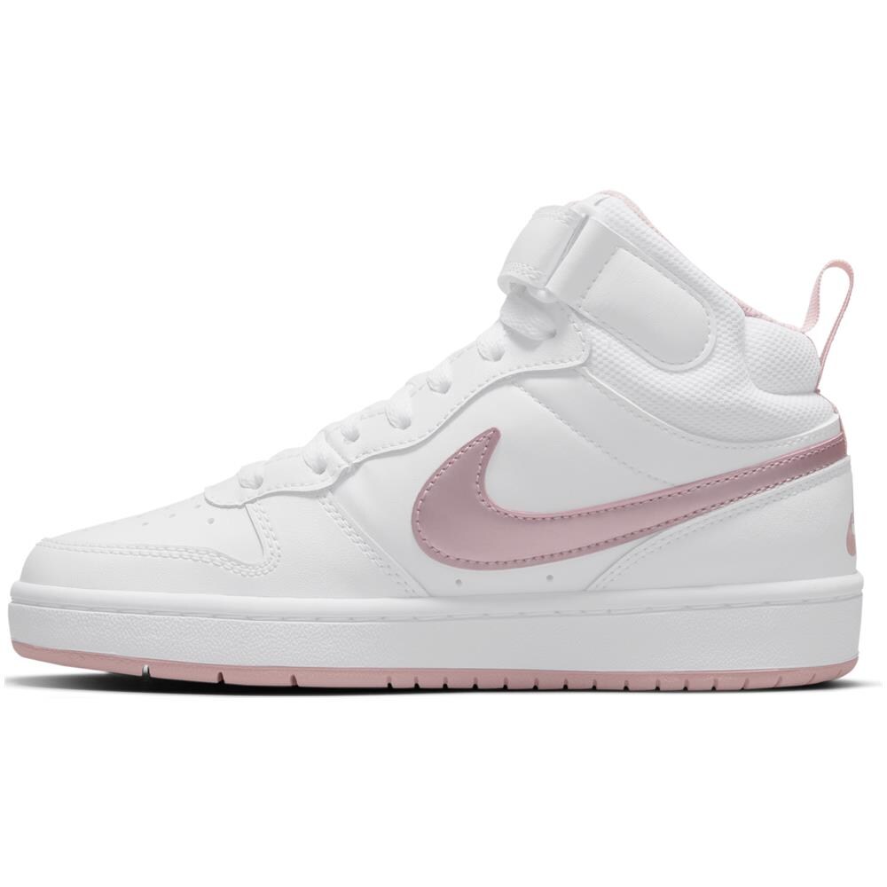 Scarpe Court Borough Mid 2 Taglia 37.5 Codice Cd7782-105 Bianco - Foto 2