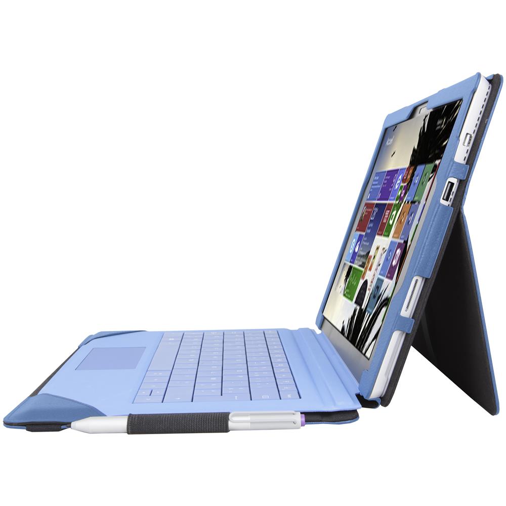 Elegant Folio, Foglio, Blu, Pelle, Microsoft, Surface Pro 4, Antigraffio - Foto 1