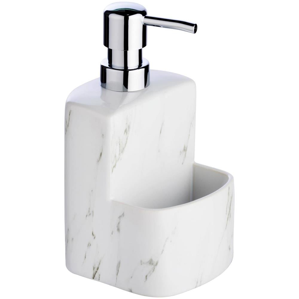 Distributore Di Sapone Liquido Festival Con Contenitore In Spugna, Ceramica Di Marmo, 380 Ml, Wenko - Foto 1