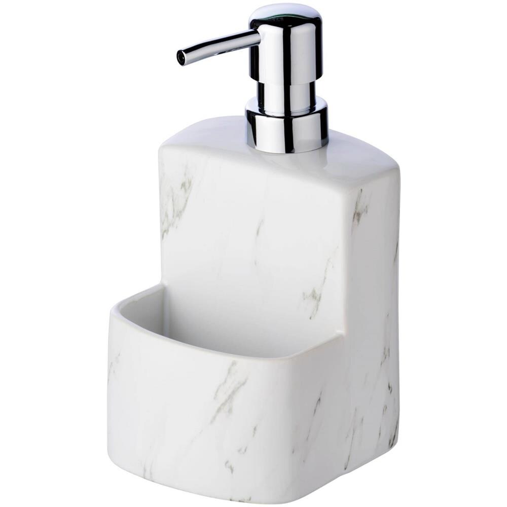 Distributore Di Sapone Liquido Festival Con Contenitore In Spugna, Ceramica Di Marmo, 380 Ml, Wenko - Foto 2