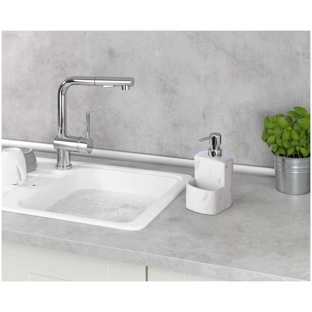 Distributore Di Sapone Liquido Festival Con Contenitore In Spugna, Ceramica Di Marmo, 380 Ml, Wenko - Foto 5