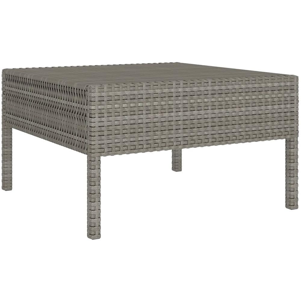 Set Divani Da Giardino 9 Pz Con Cuscini In Polyrattan Grigio - Foto 3