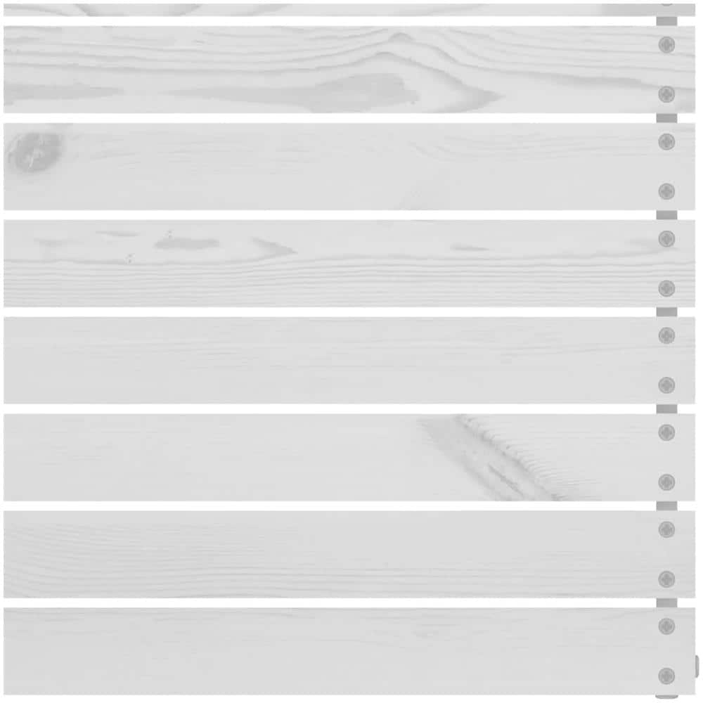 Set Divani Da Giardino 5 Pz Bianco In Legno Massello Di Pino - Foto 2