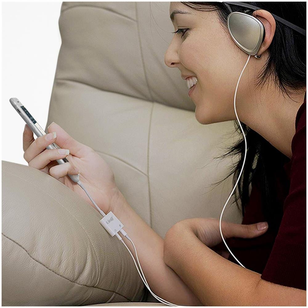 Adattatore Audio E Carica Doppio Lightning Compatto, Bianco - Foto 5
