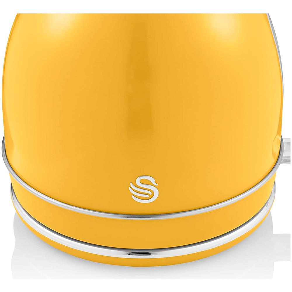 Bollitore Elettrico 1,8 L Design Vintage Acciaio Inossidabile 3000W Colore Giallo - Foto 7