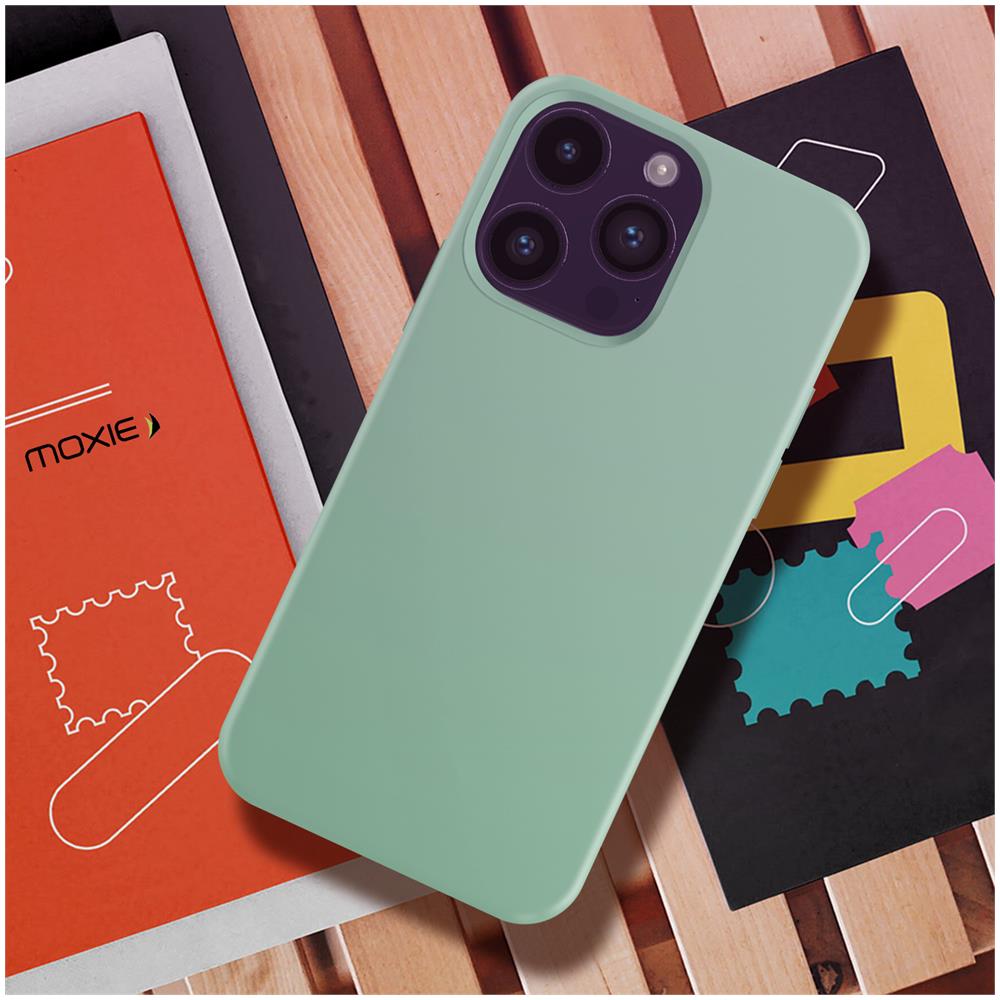 Cover Per Iphone 14 Pro Max Ibrida Semirigida Sottile Leggera Verde Menta - Foto 2