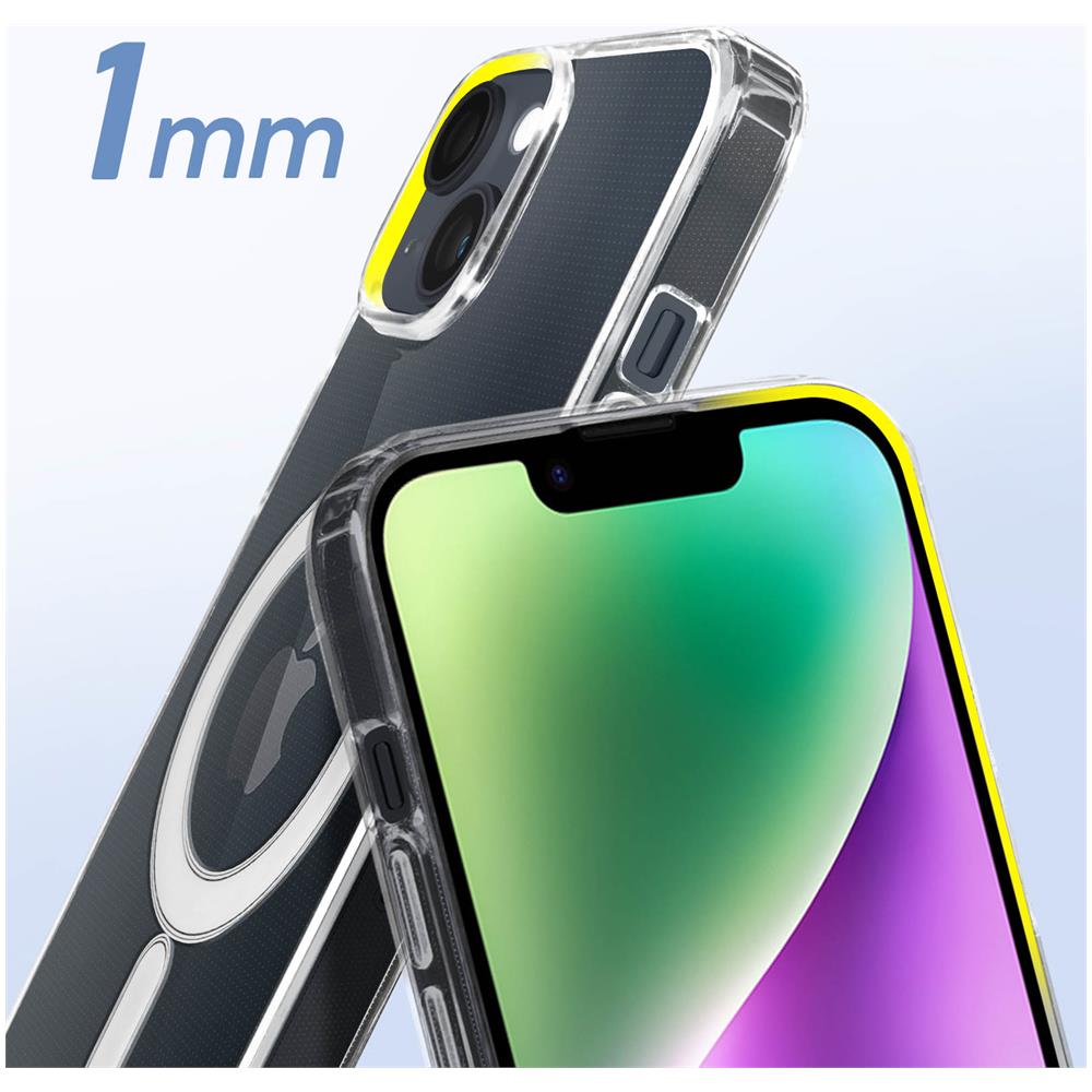 Cover Iphone 14 Plus Antiurtobi-materiale Compatibile Con Magsafe Trasparente - Foto 5