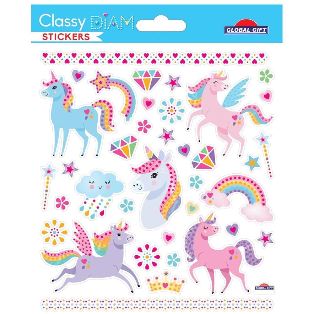 Adesivi Diamanti - Unicorni - Brillanti - Foto 1