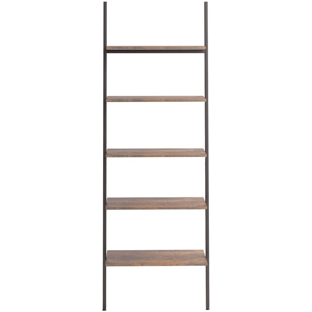 Scaffale Pendente 5 Livelli Marrone Scuro E Nero 64x34x185,5 Cm - Foto 3