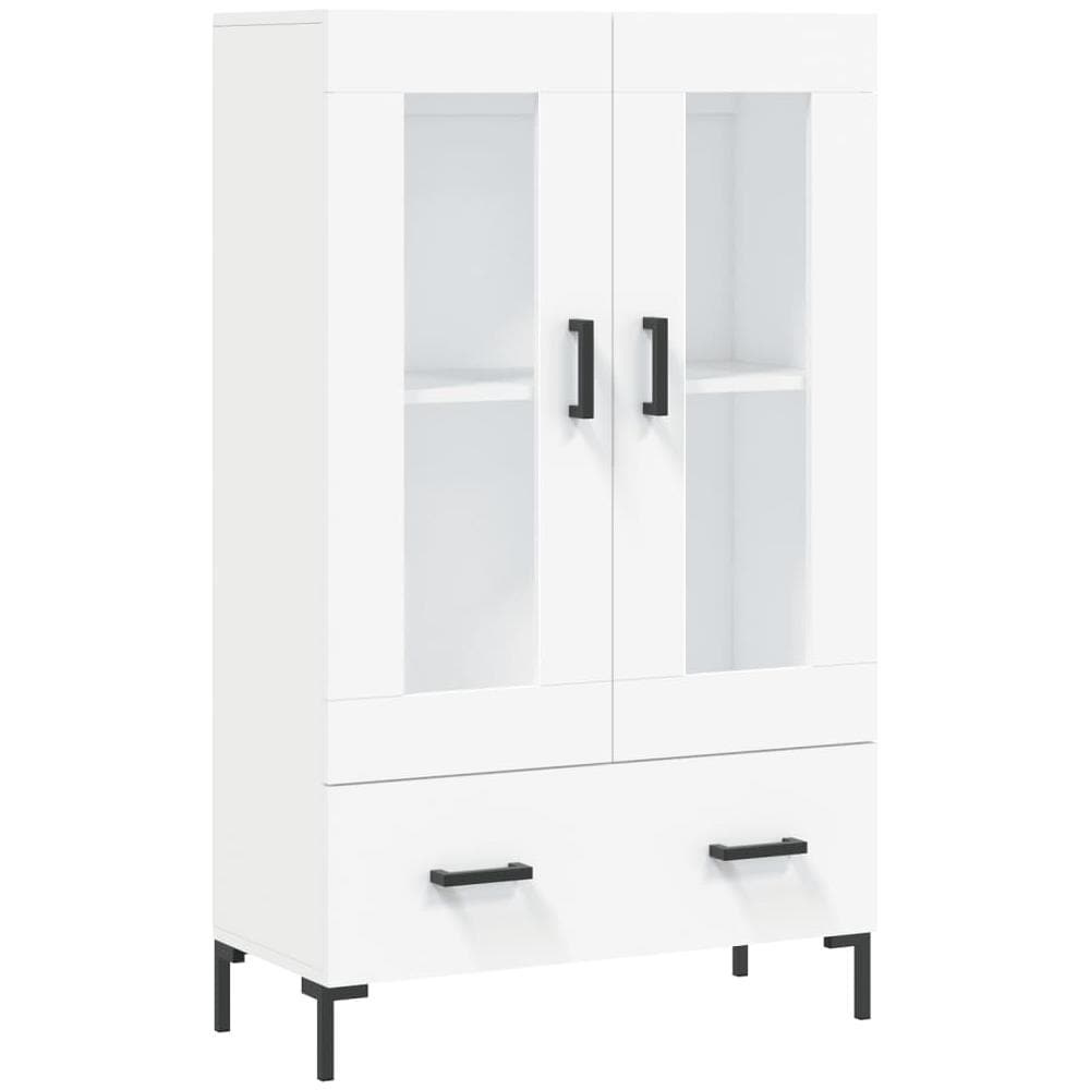 Credenza Bianca 69,5x31x115 Cm In Legno Multistrato - Foto 2