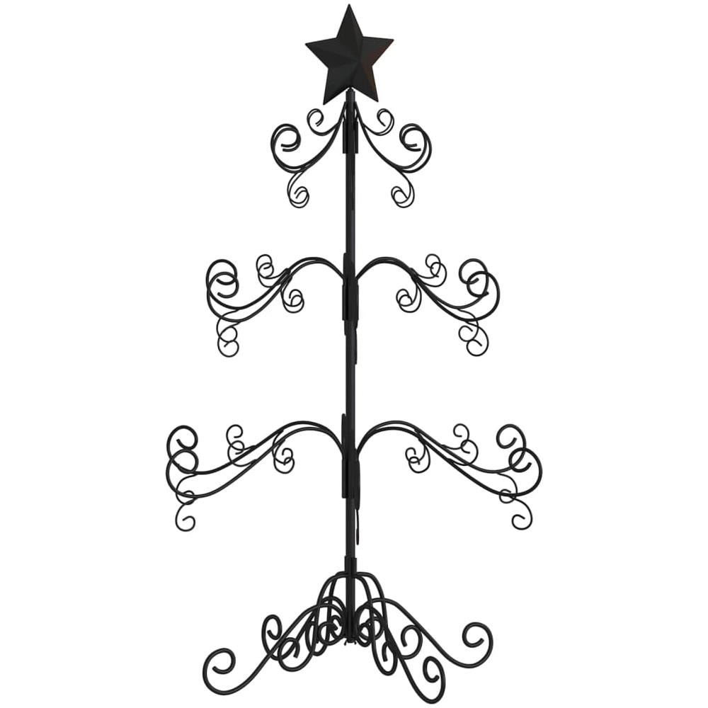 Albero Di Natale Decorativo In Metallo Nero 90 Cm - Foto 2