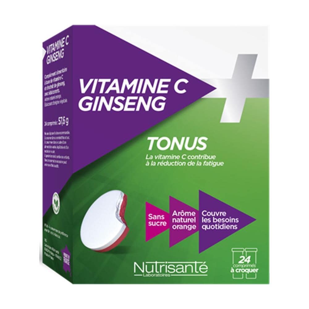 Vitamina C + Ginseng 24 Compresse Masticabili Nutriente - Foto 1