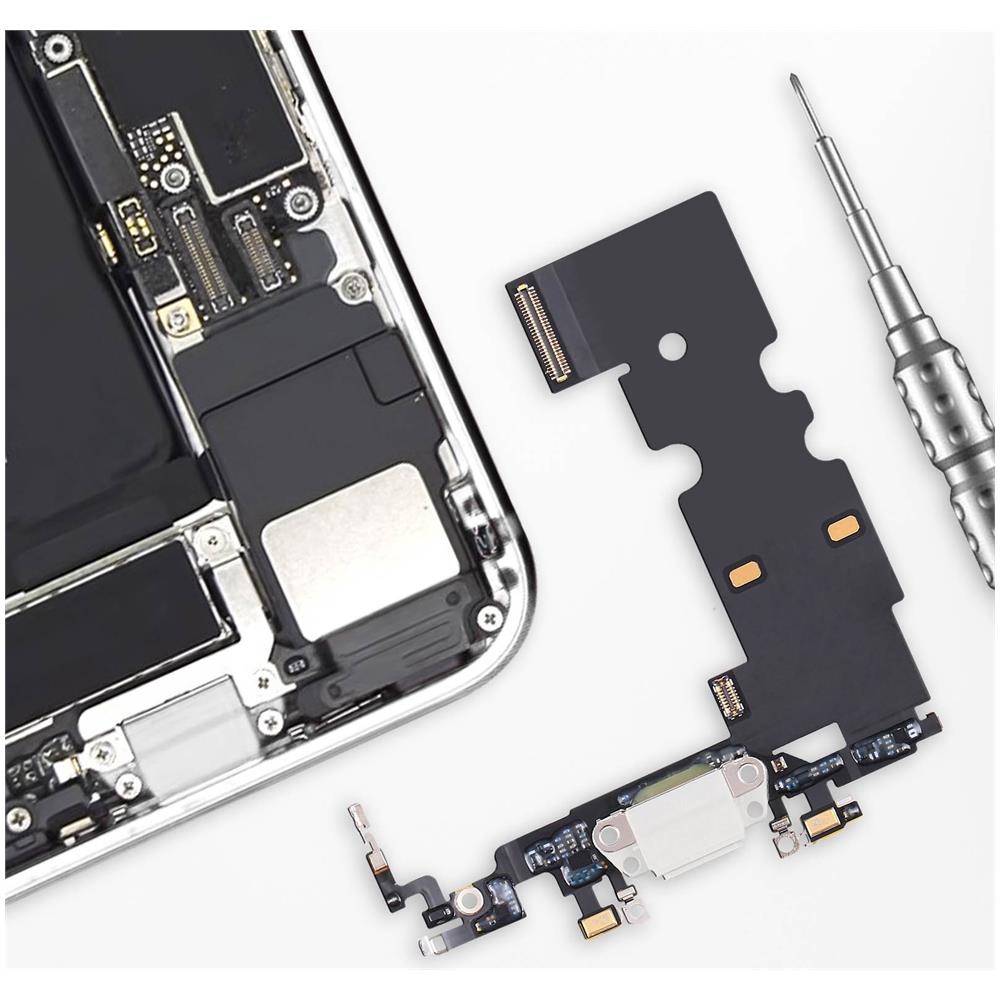 Connettore Di Ricarica Lightning Per Iphone Se 2022 Con Microfono, Bianco - Foto 2