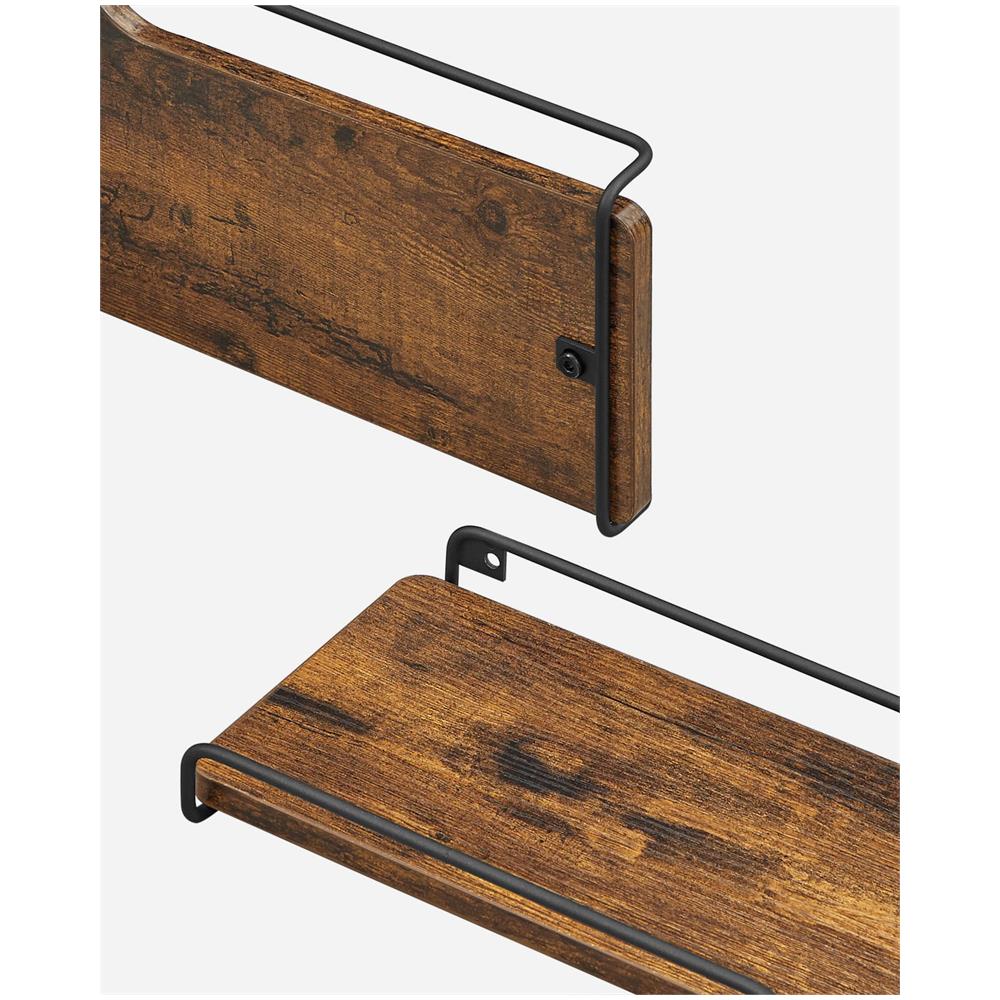 SHELVES 2 pezzi Mensole da parete rustiche per soggiorno x2 - Foto 7